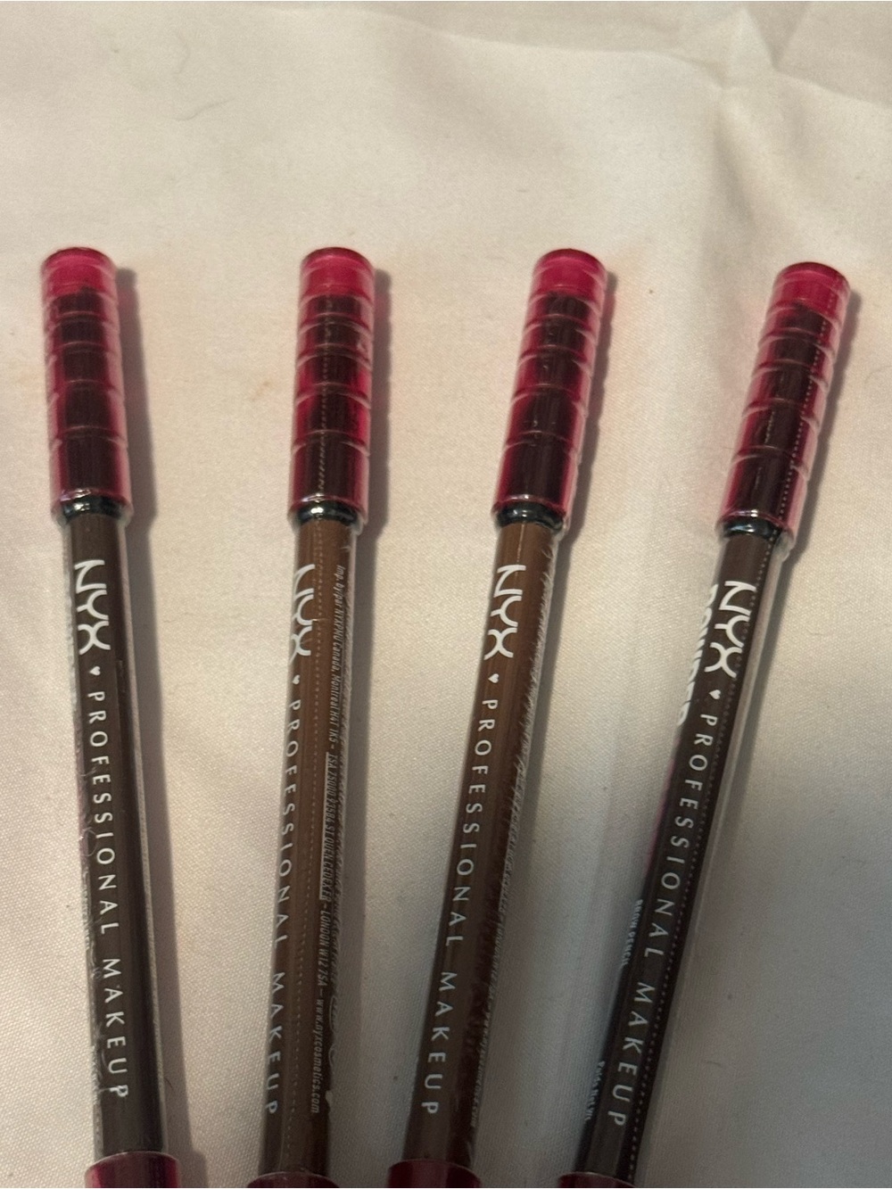 NYX Professional Makeup Eye Brown Pencil  — Blonde Color Caps Set of 4 - Picture 2 of 2
